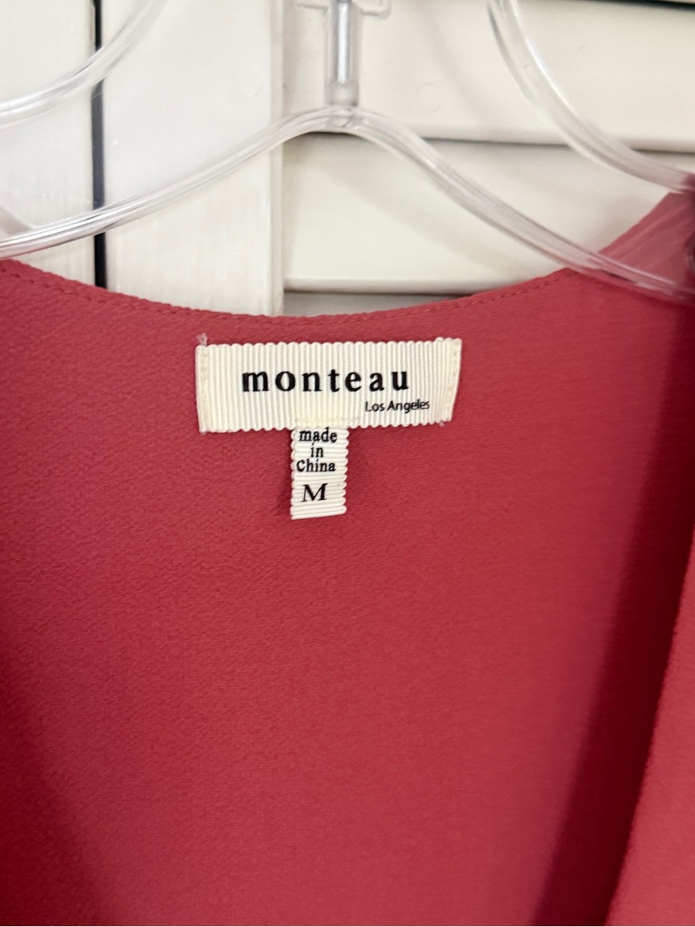 Flutter Sleeve Dress in Deep Rose - Picture 4 of 9